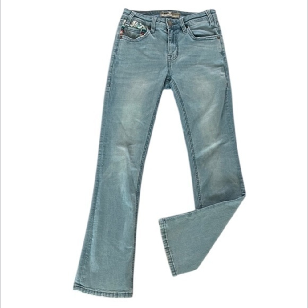 Rock & Roll X Hooey cowgirl boot cut jeans size 25